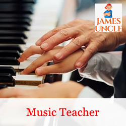 Music teacher Mr. Mrityunjoy Chatterjee in Barisha